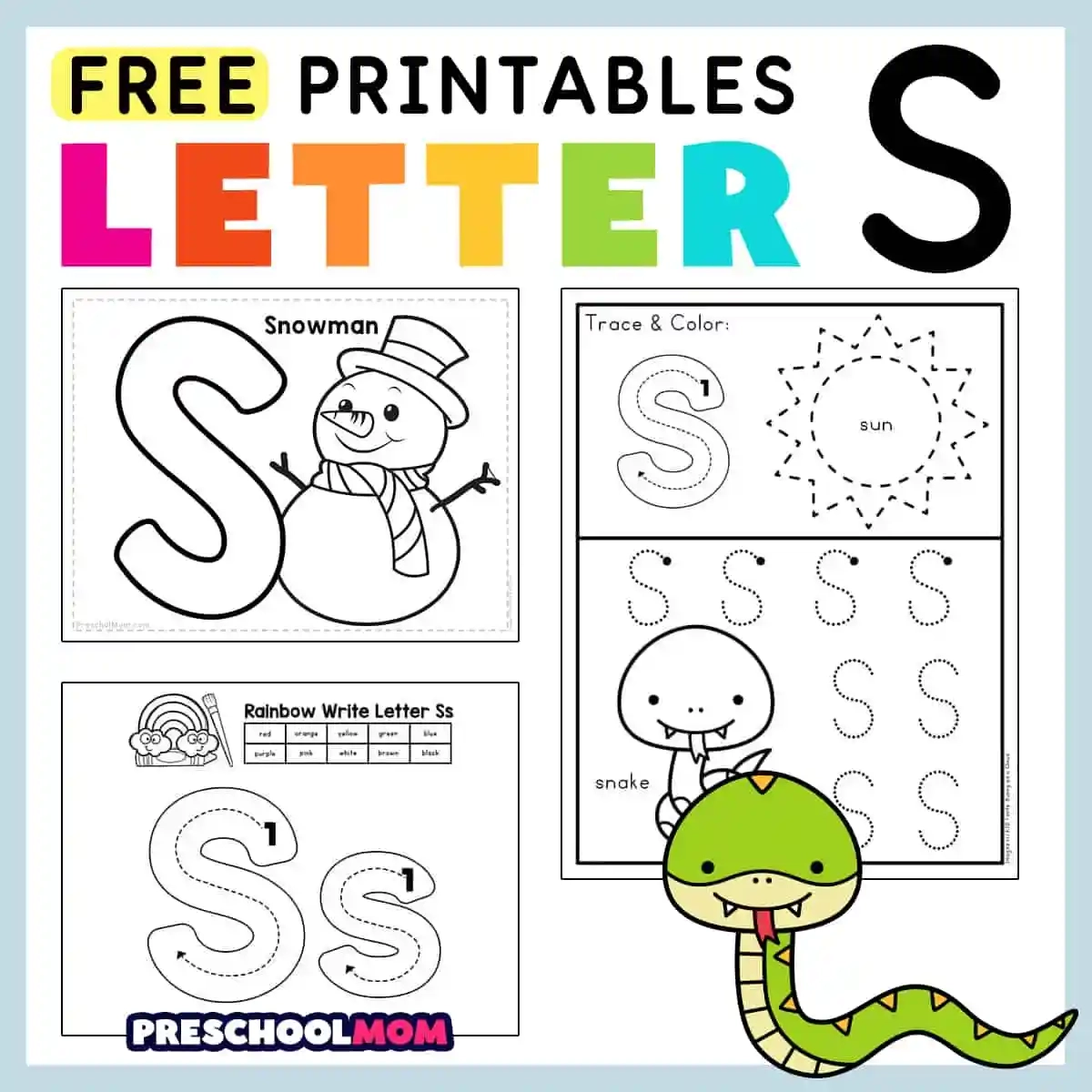 Free Printable Letter Worksheets Preschool