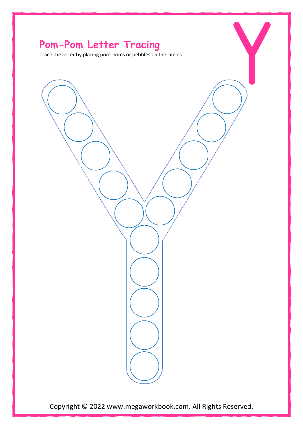 Letter Y Printable Worksheets
