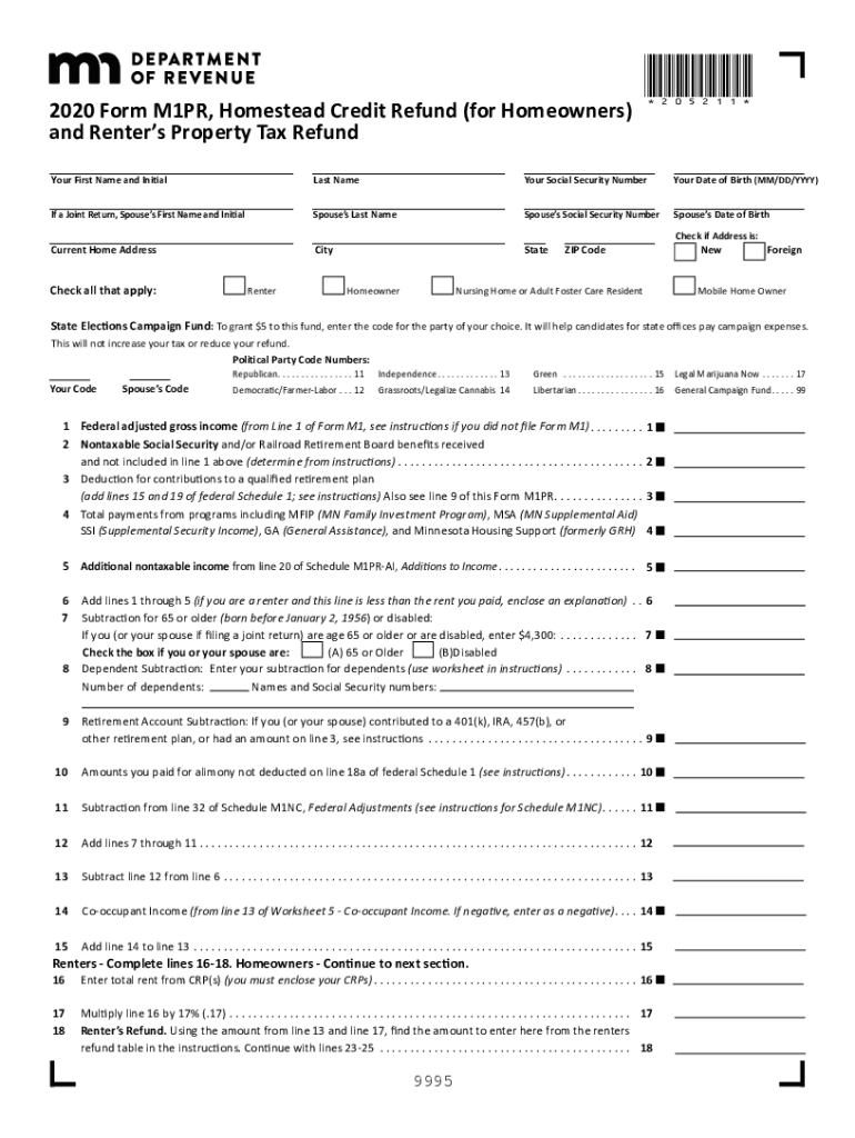 M1pr Form 2021 Printable