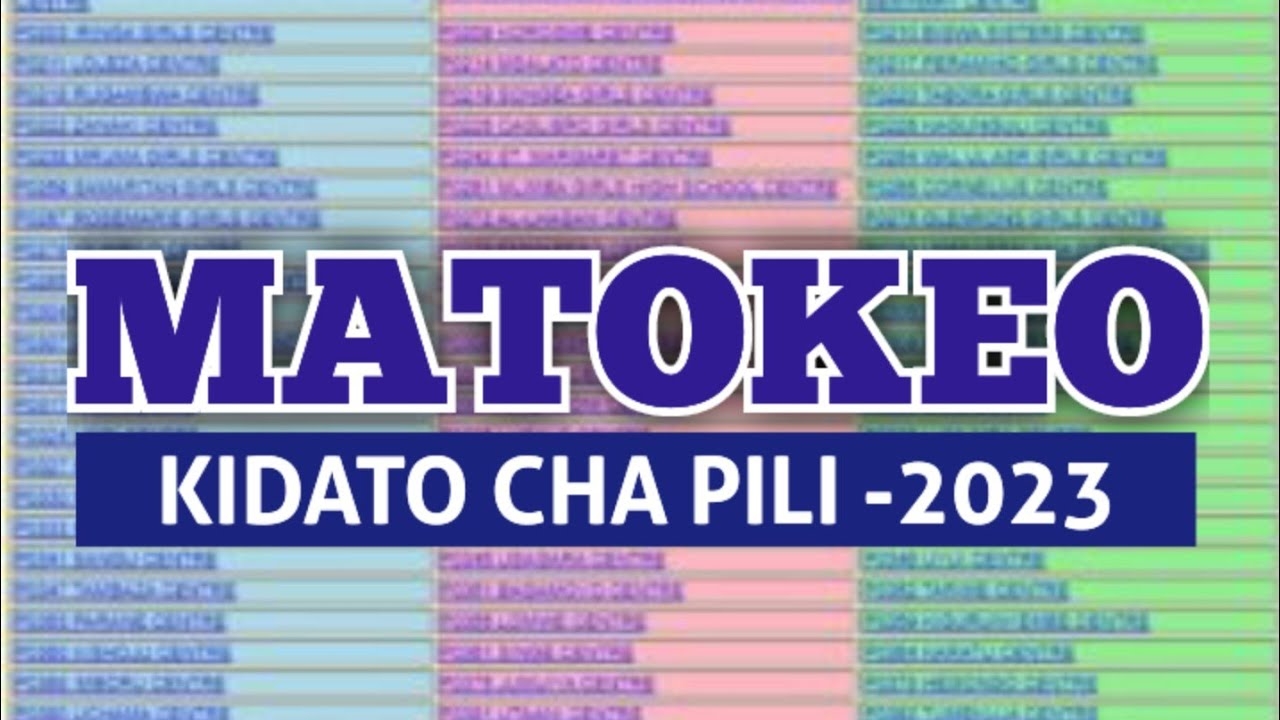 MATOKEO YA MTIHANI WA NECTA KIDATO CHA PILI 2023 NECTA FORM TWO RESULT 2023 