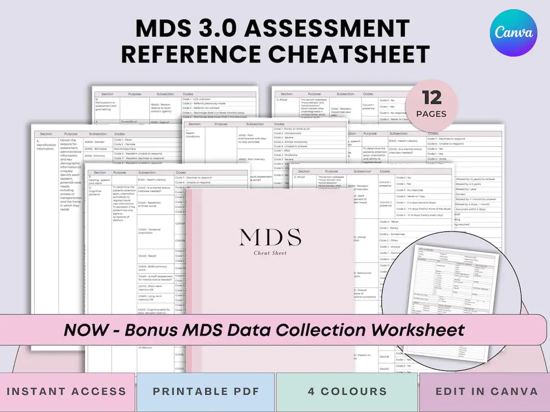 Mds 3.0 Form Color Coded Forms