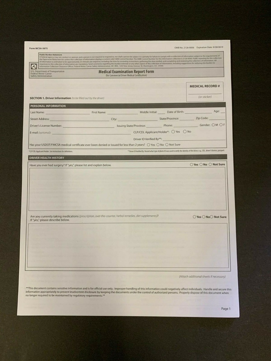 Printable Form Omb No 2126 0006