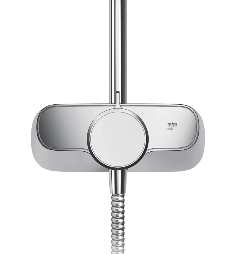 Mira Form Rear Fed Exposed Chrome Thermostatic Dual Outlet Mixer 