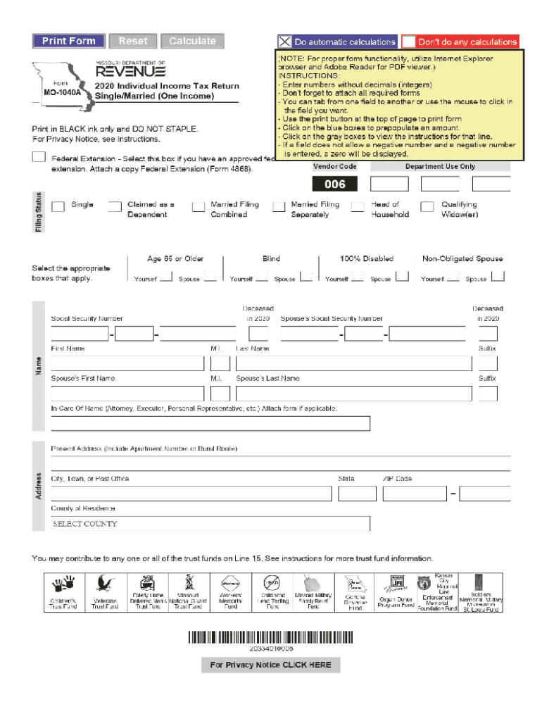 Mo Form 53 1 Form