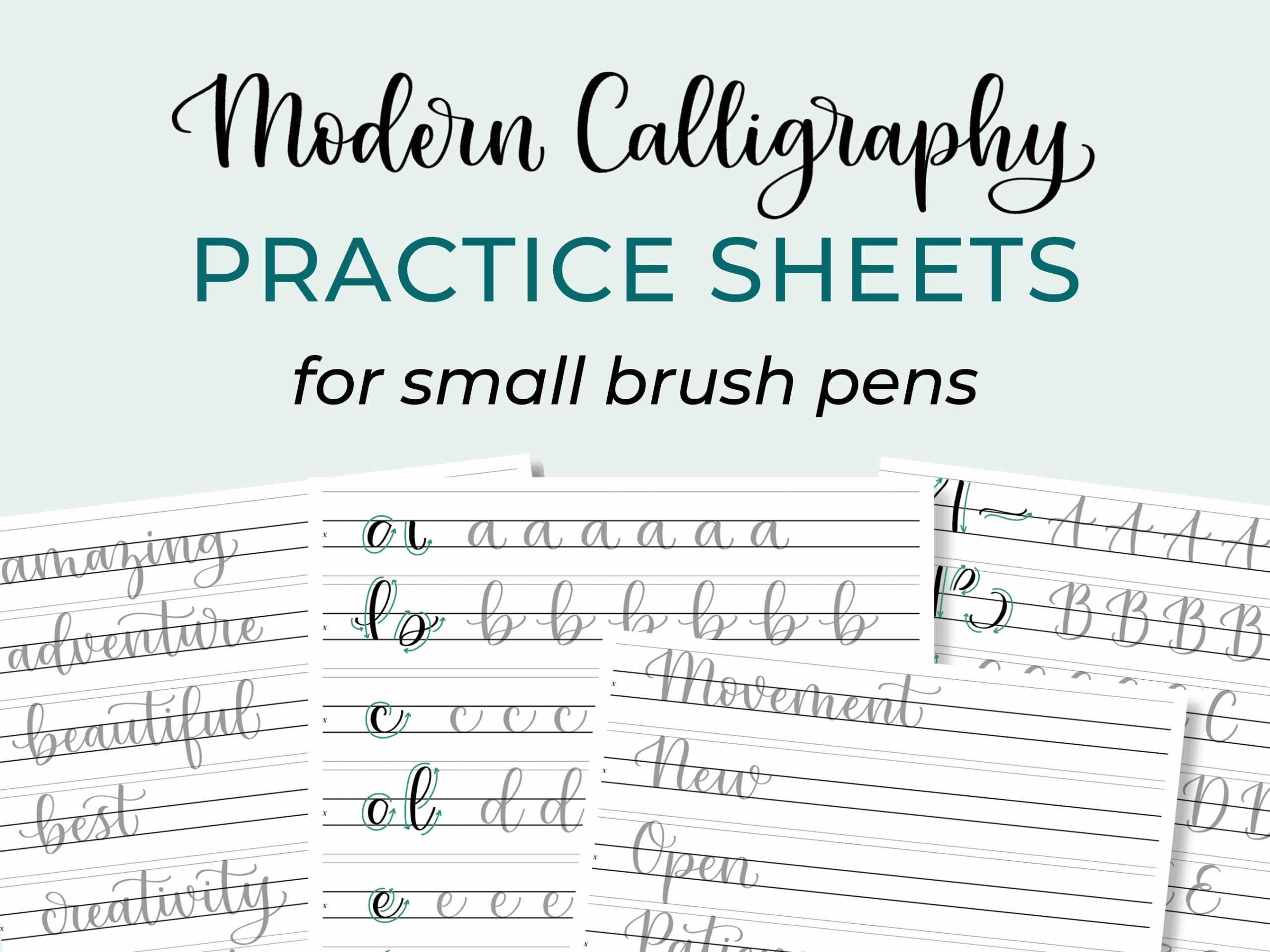 Printable Calligraphy Practice Sheets