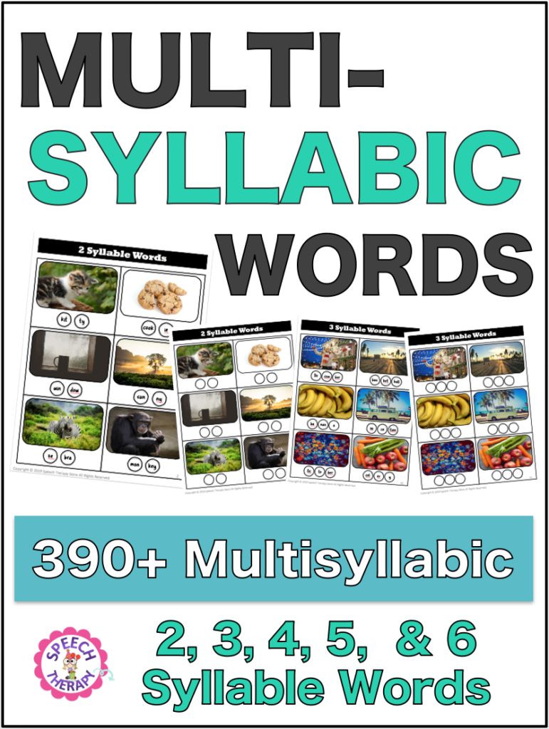 Multisyllabic Word List Printable