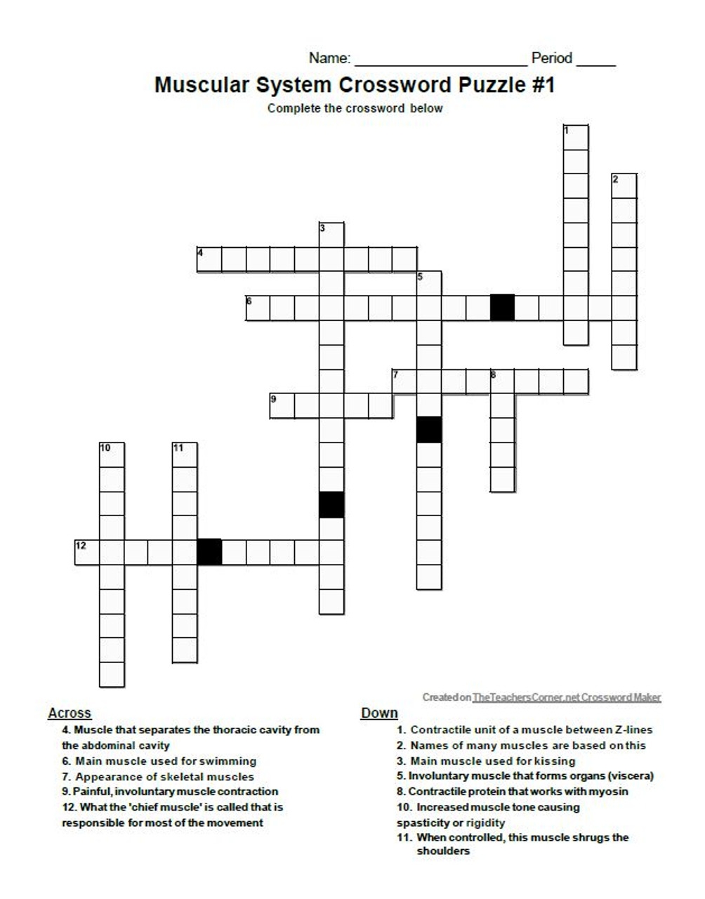 Grey's Anatomy Crossword Puzzle Printable