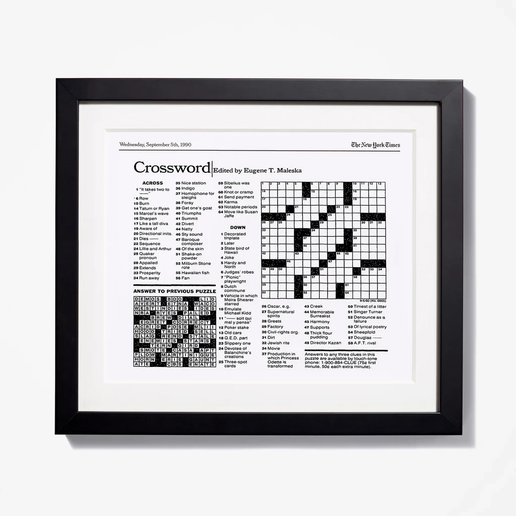 Printable Sunday Newspaper Crossword Puzzles