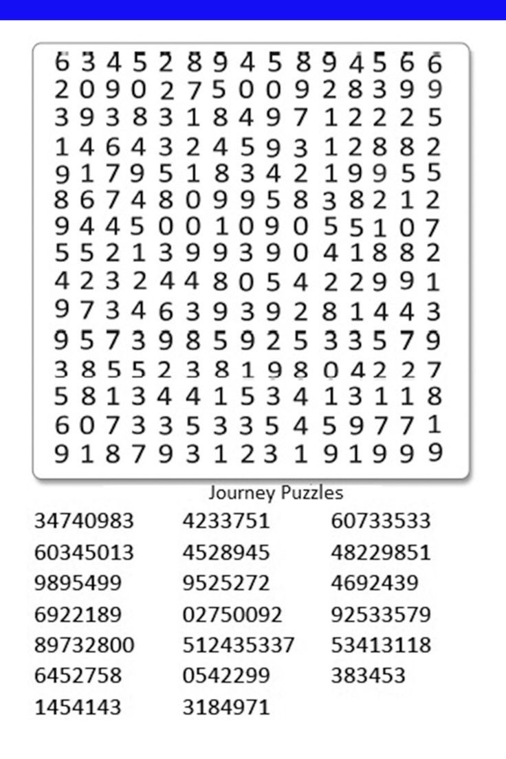 Printable Number Puzzles For Adults