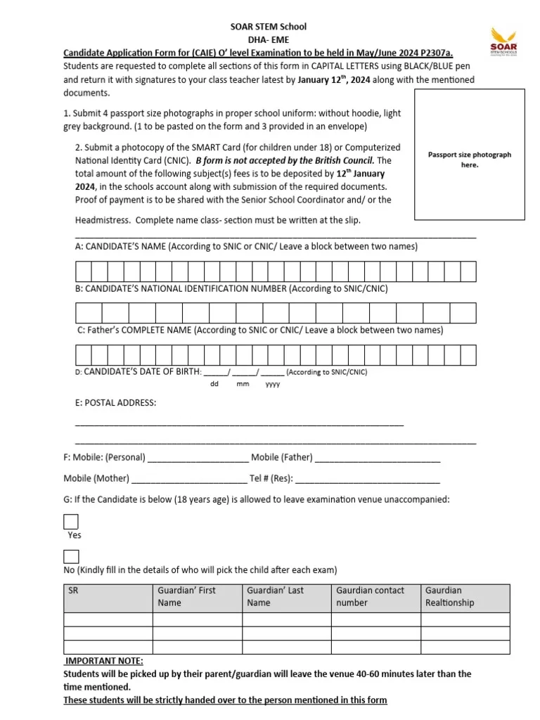 O Level Exam Application Guide PDF Finance amp Money Management