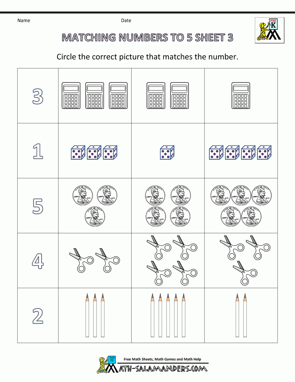 Kids Printable Worksheets Age 5
