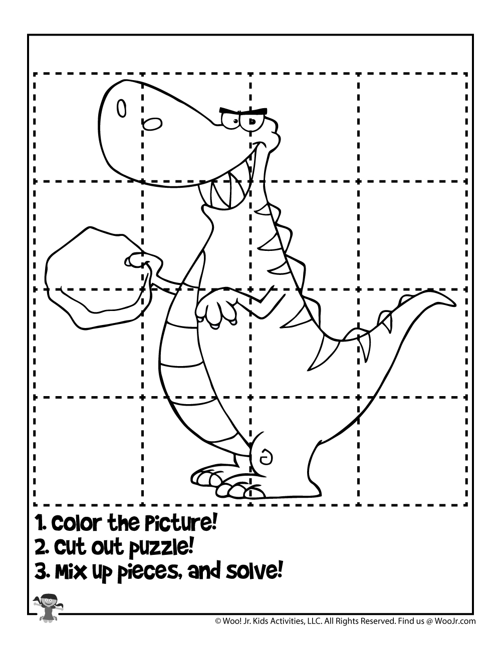Puzzles For Kids Printable Coloring