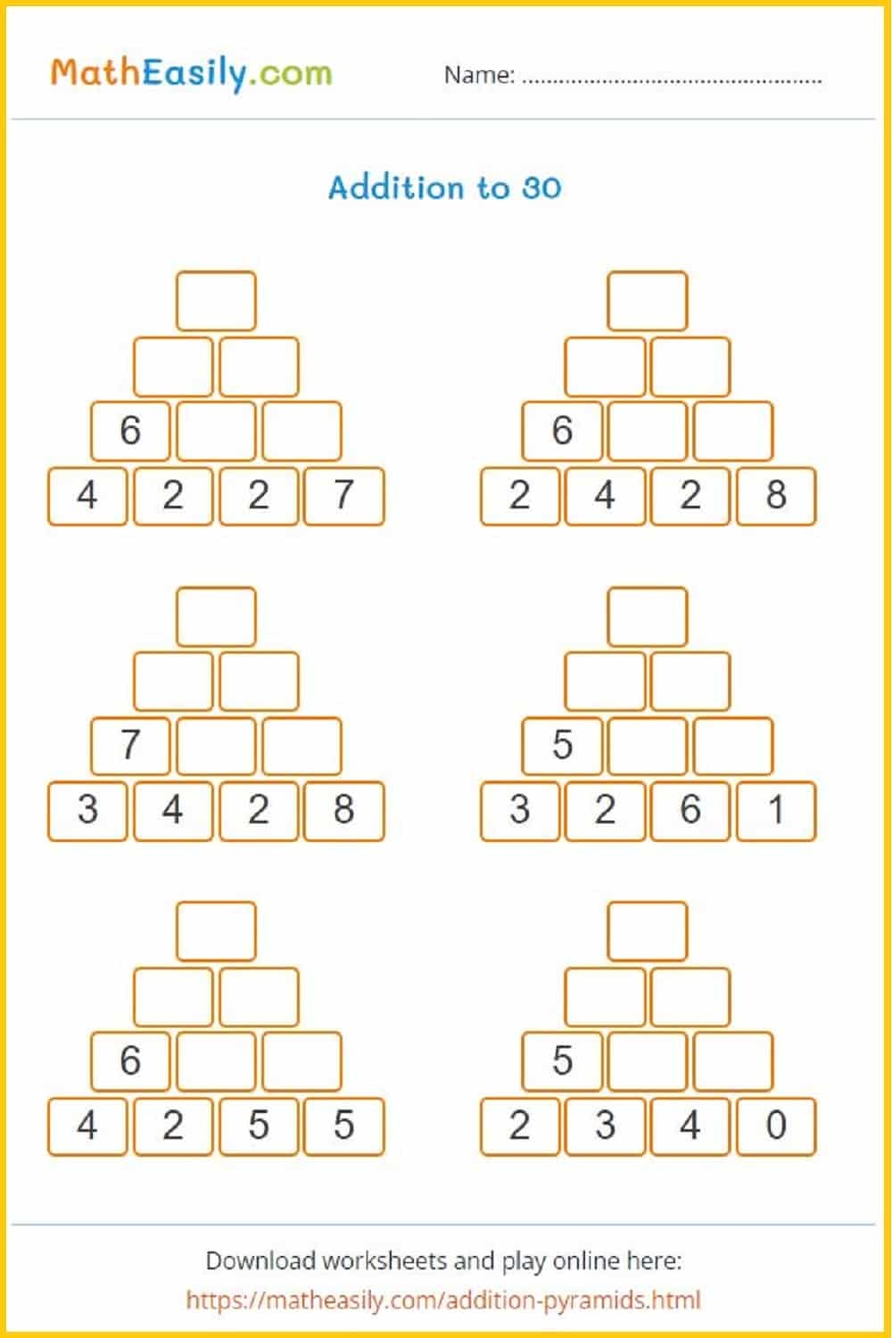 Free Printable Maths For 6 Year Olds Worksheets