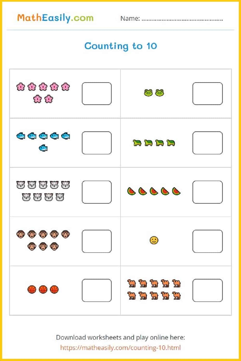 Printable Worksheets For Kindergarten Kids