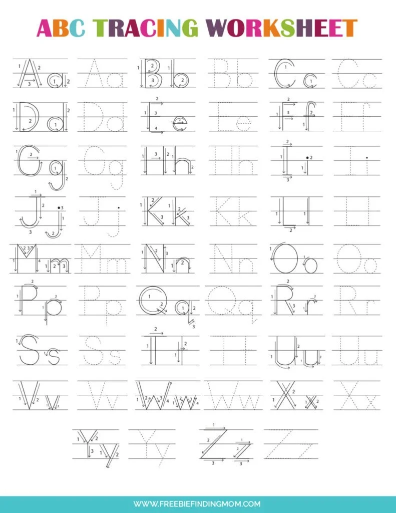 Free Printable Alphabet Worksheet