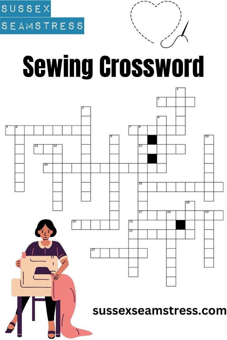 Free Printable Crossword Puzzles About Sewing