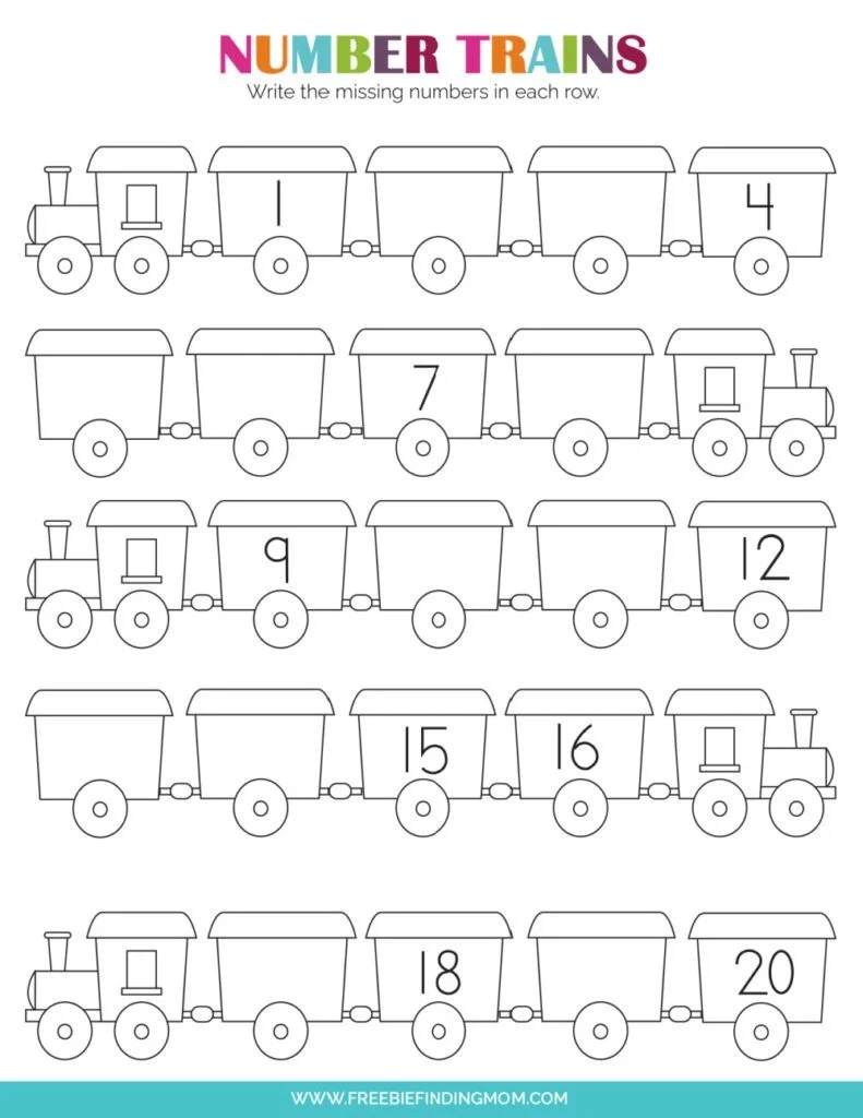 Free Printable Worksheets For Numbers