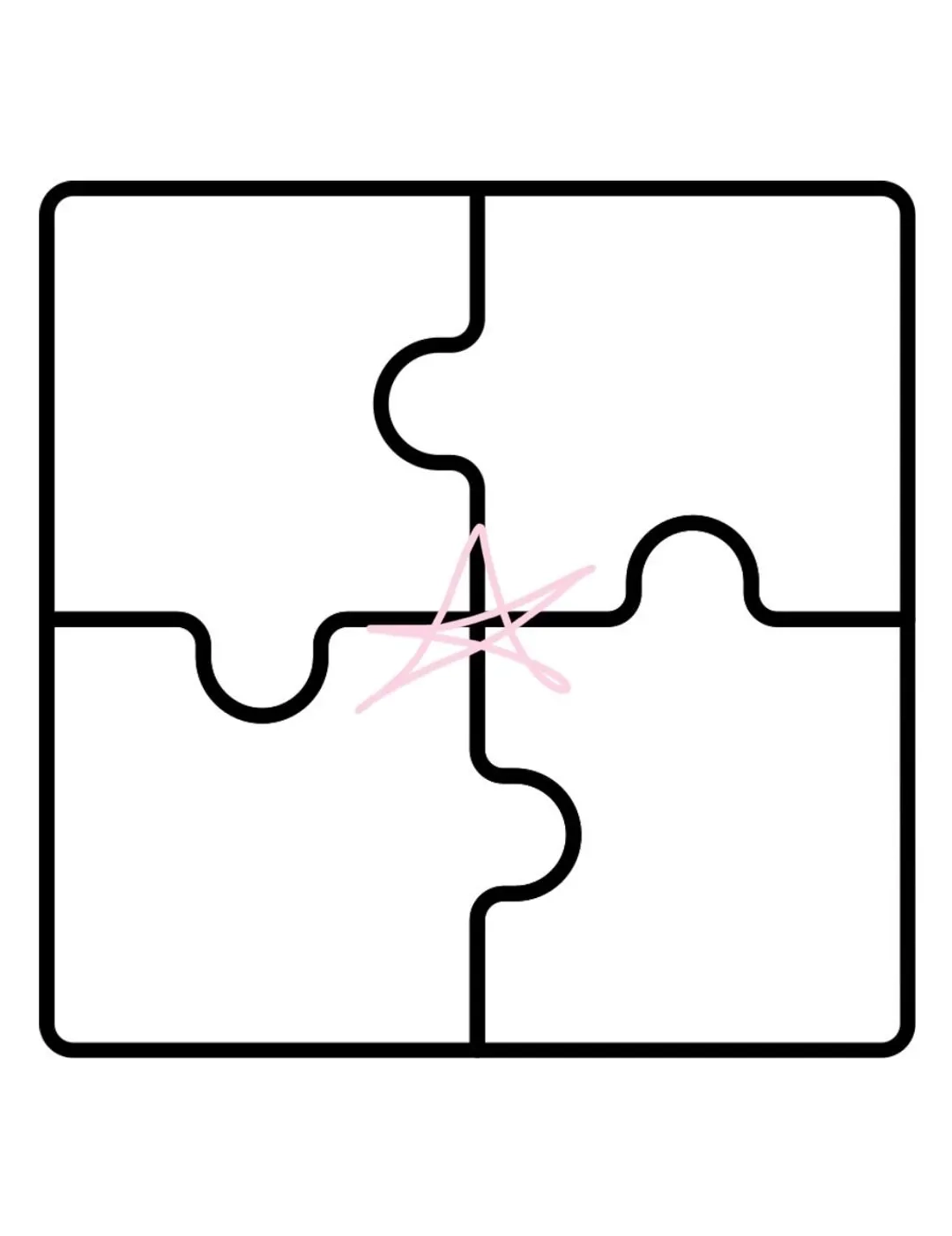 Large Printable Puzzle Piece