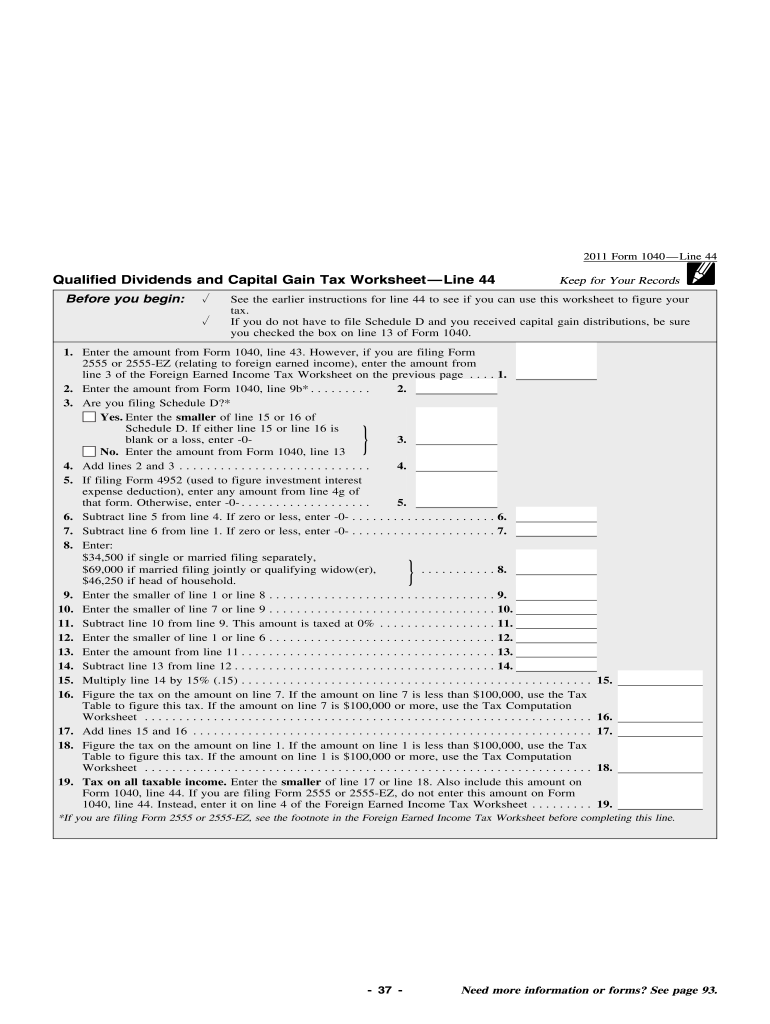 Irs Form Qualified Dividends Worksheet 2024