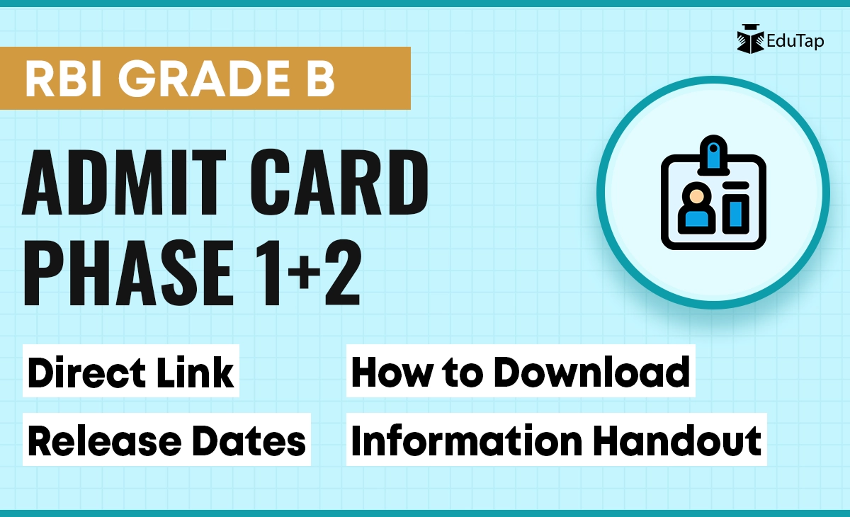 Rbi Grade B Application Form 2023 Admit Card