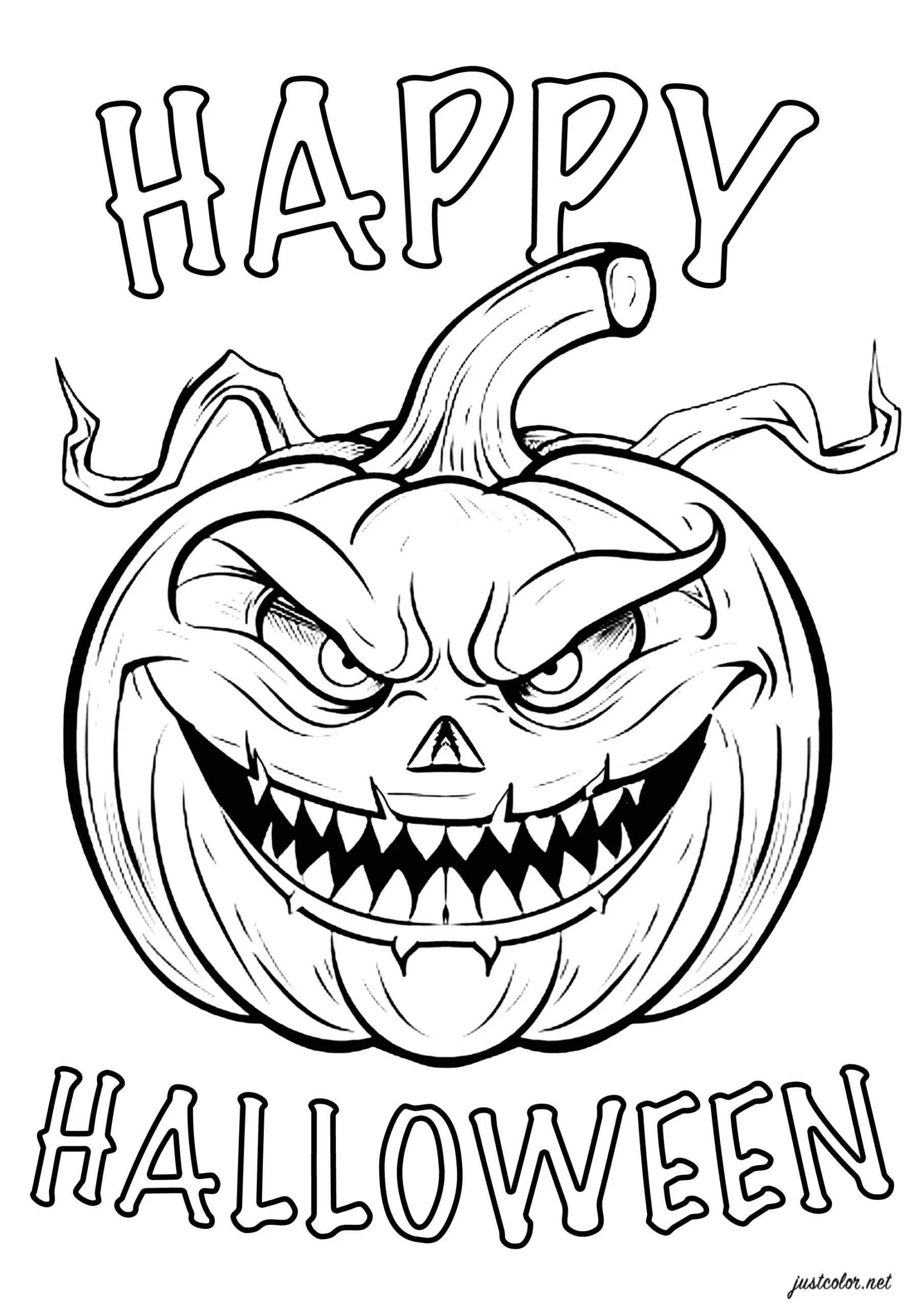 Printable Coloring Pages Halloween