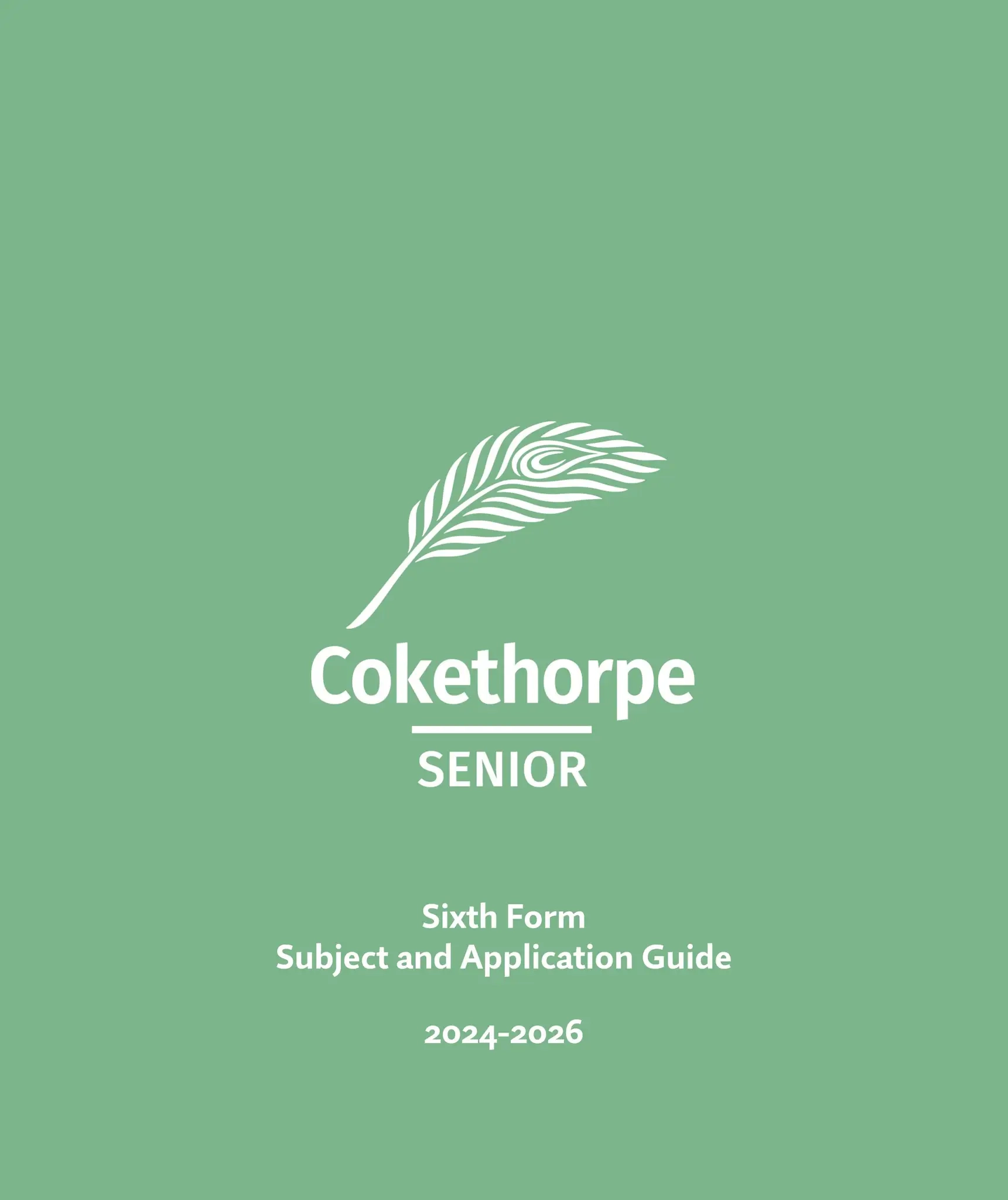 Sixth Form Subject And Application Guide 2024 2026 By 