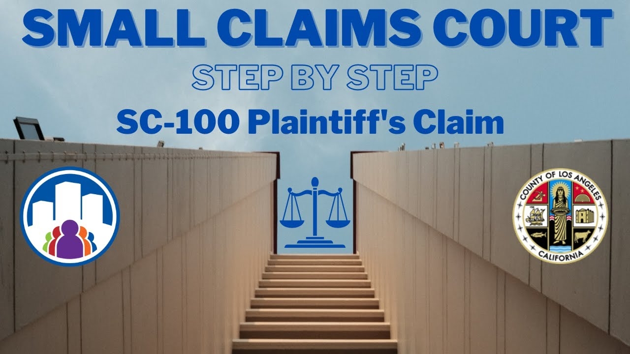 California Court Form Sc 100