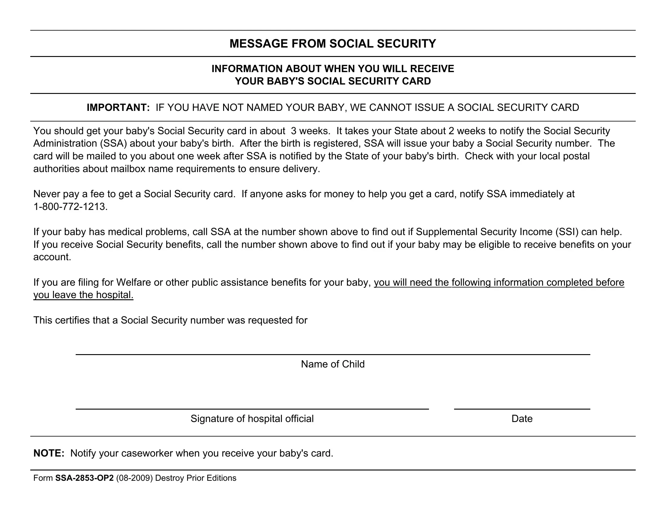 Ssa 1372 Form Printable