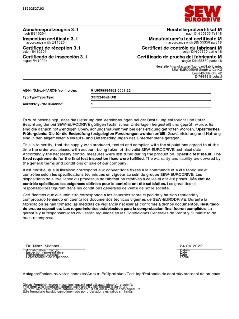 Test Report 200 PDF