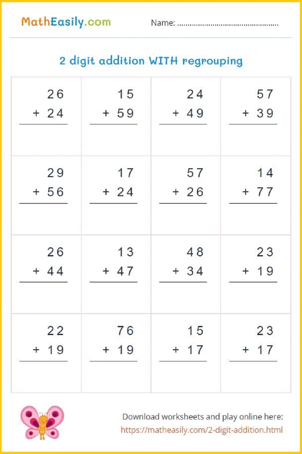 Printable Free Math Worksheets For 3rd Grade