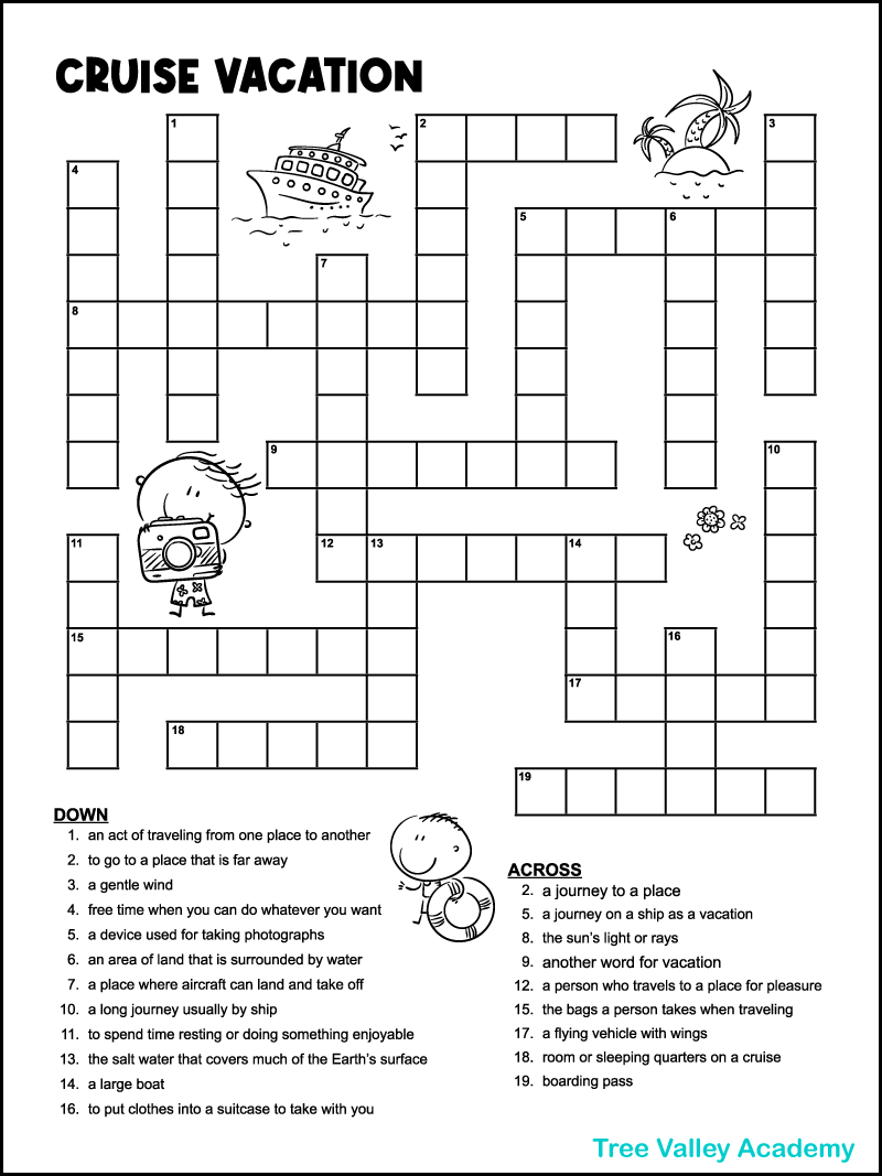 Medium Level Crossword Puzzles Printable