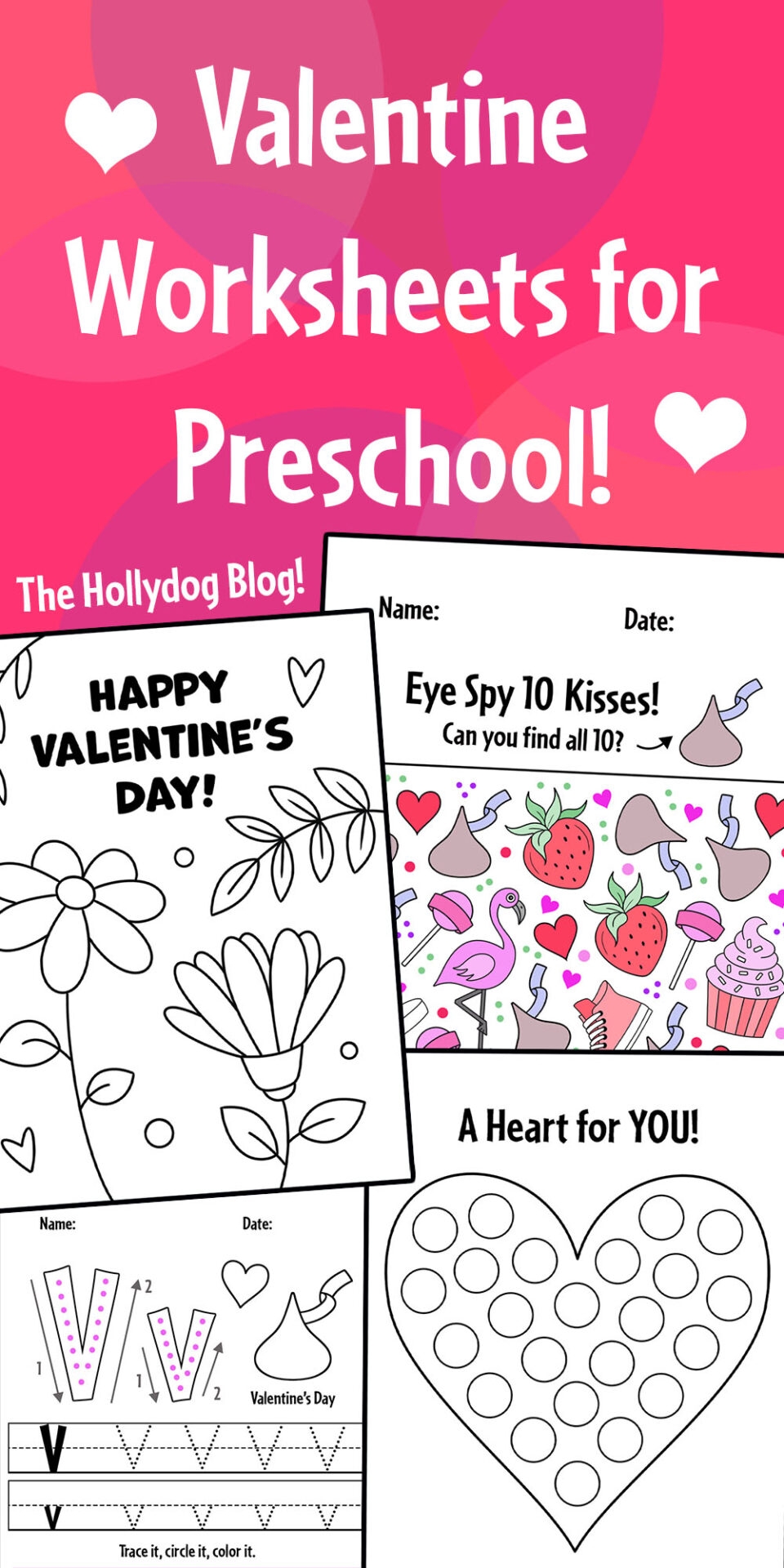 Preschool Valentine Worksheets Free Printable