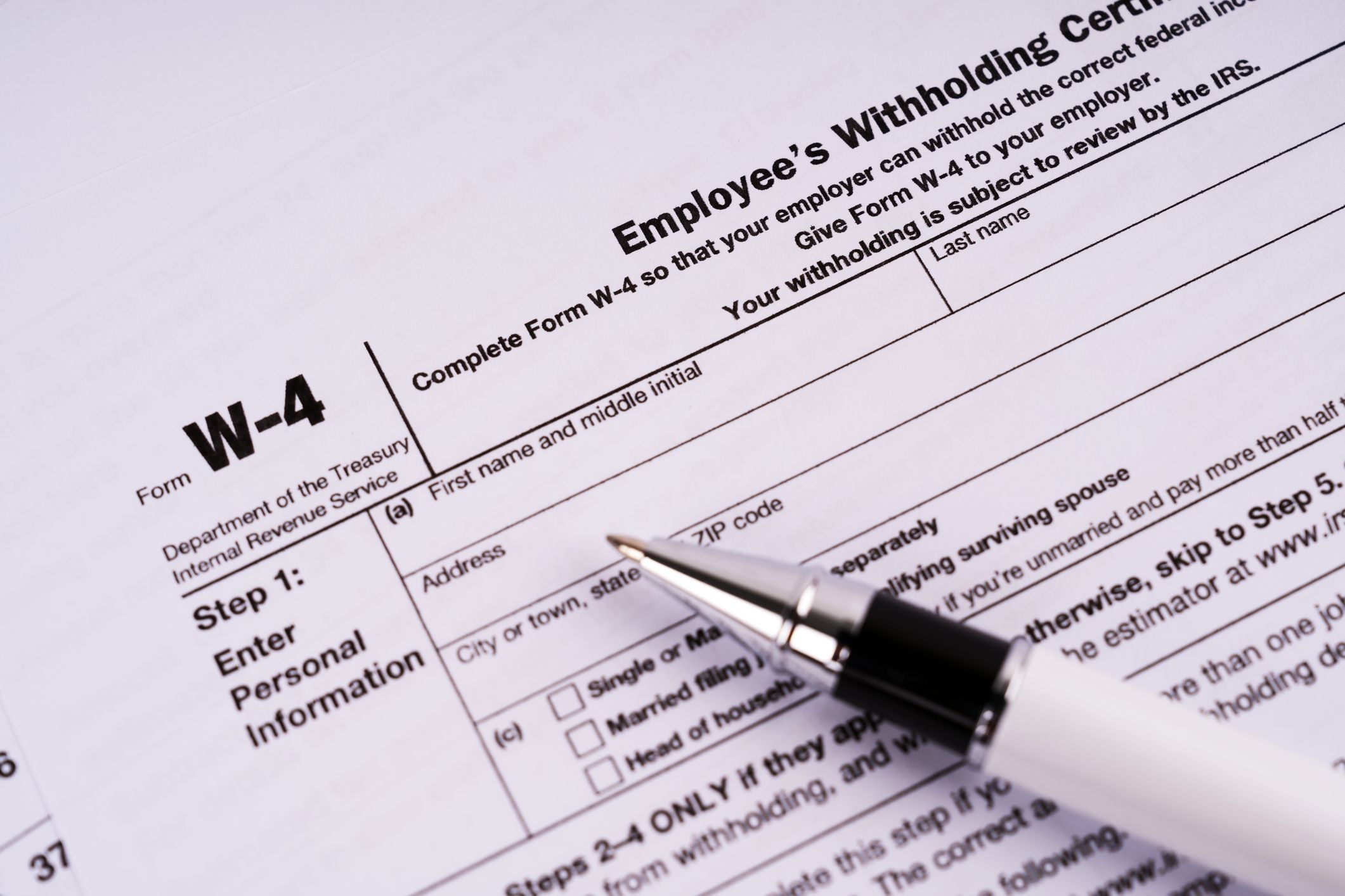 W 4 Form Extra Withholding Exemptions And Other Things 