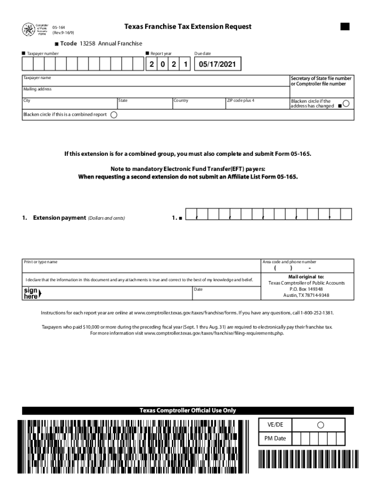 Texas Tax Form 05-102