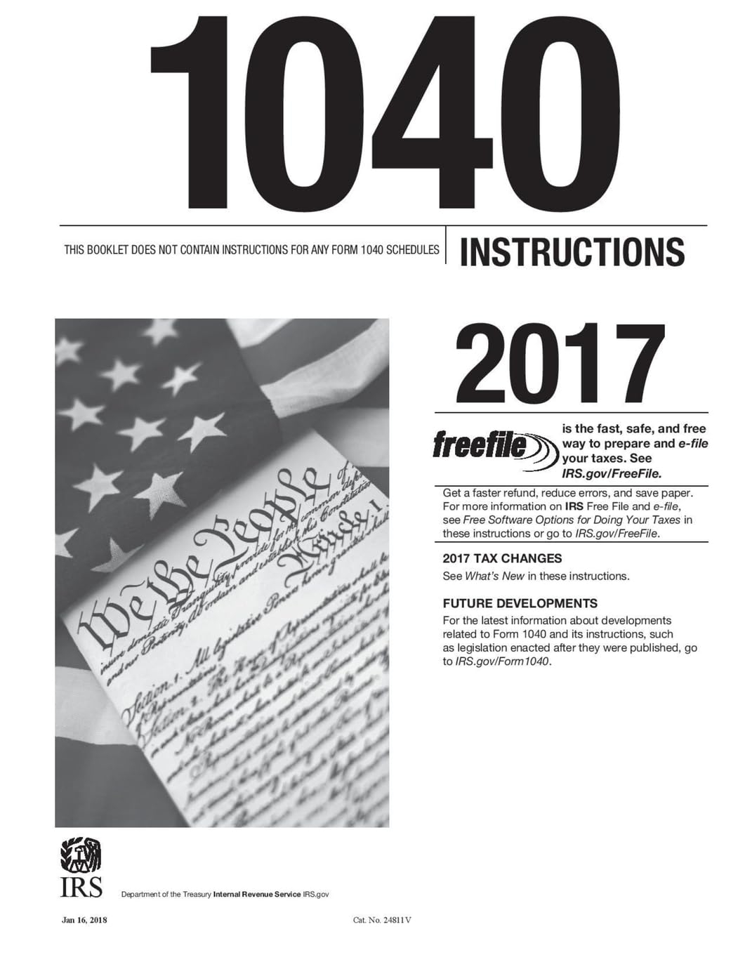 1040 Instructions 2017 Internal Revenue Service Irs Amazon nl 