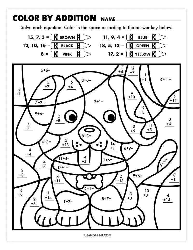 Free Printable Coloring Number Worksheets
