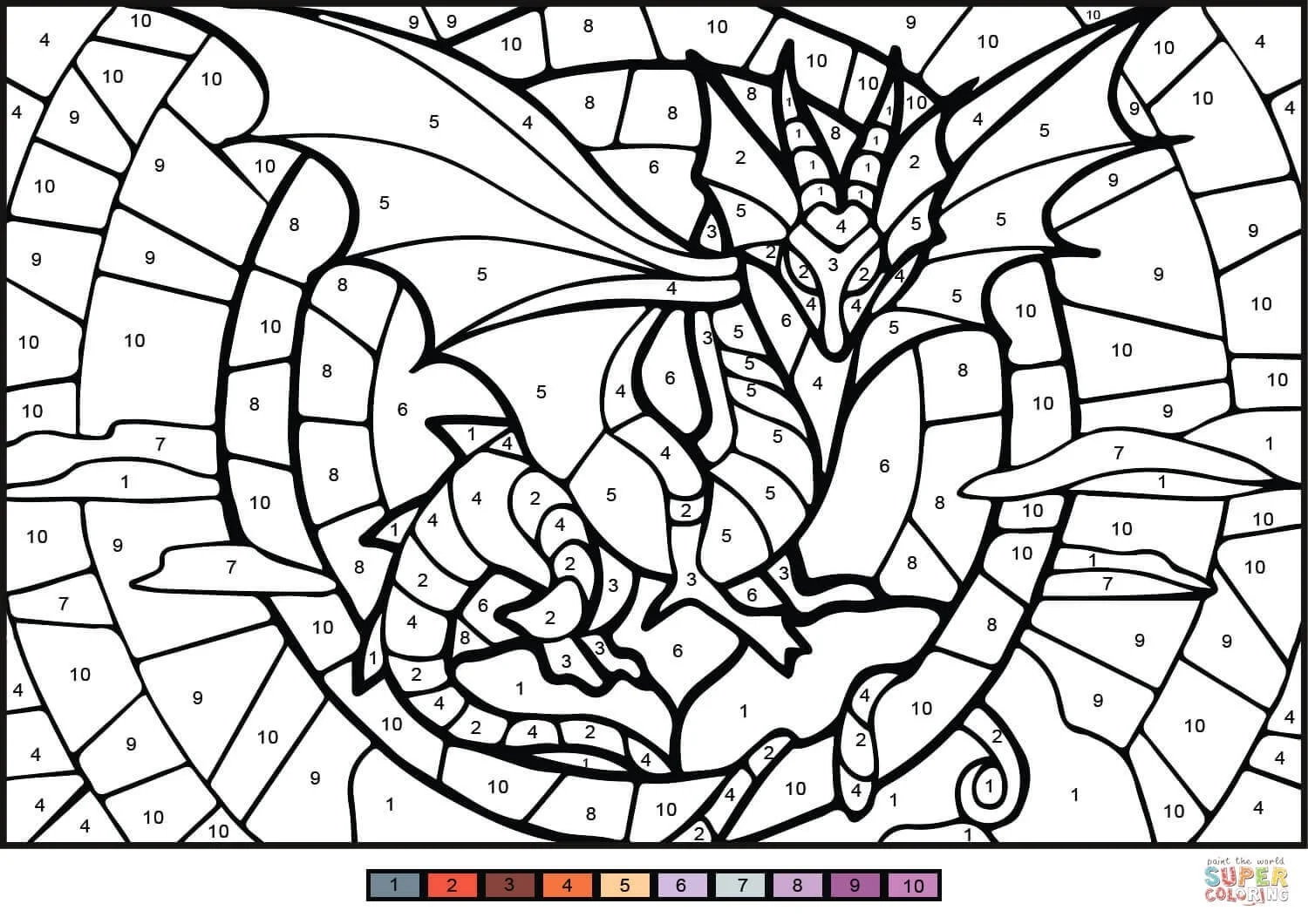 Color By Number Printables