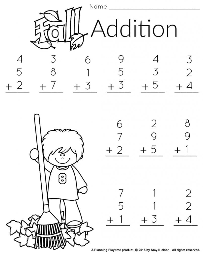 First Grade Printable Worksheets Math