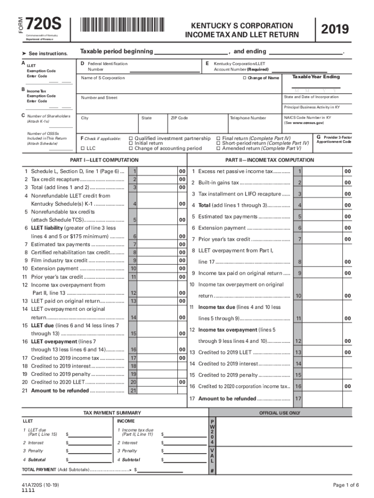 Printable Form 720