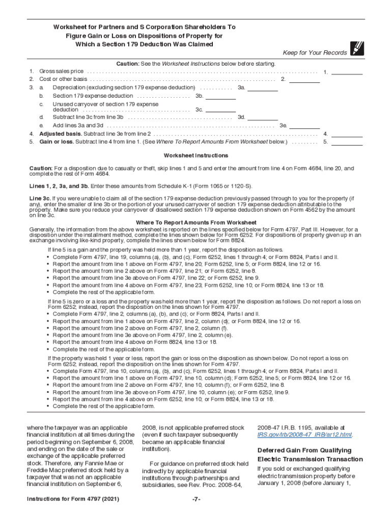 2021 Form 4797 Fill Out amp Sign Online DocHub