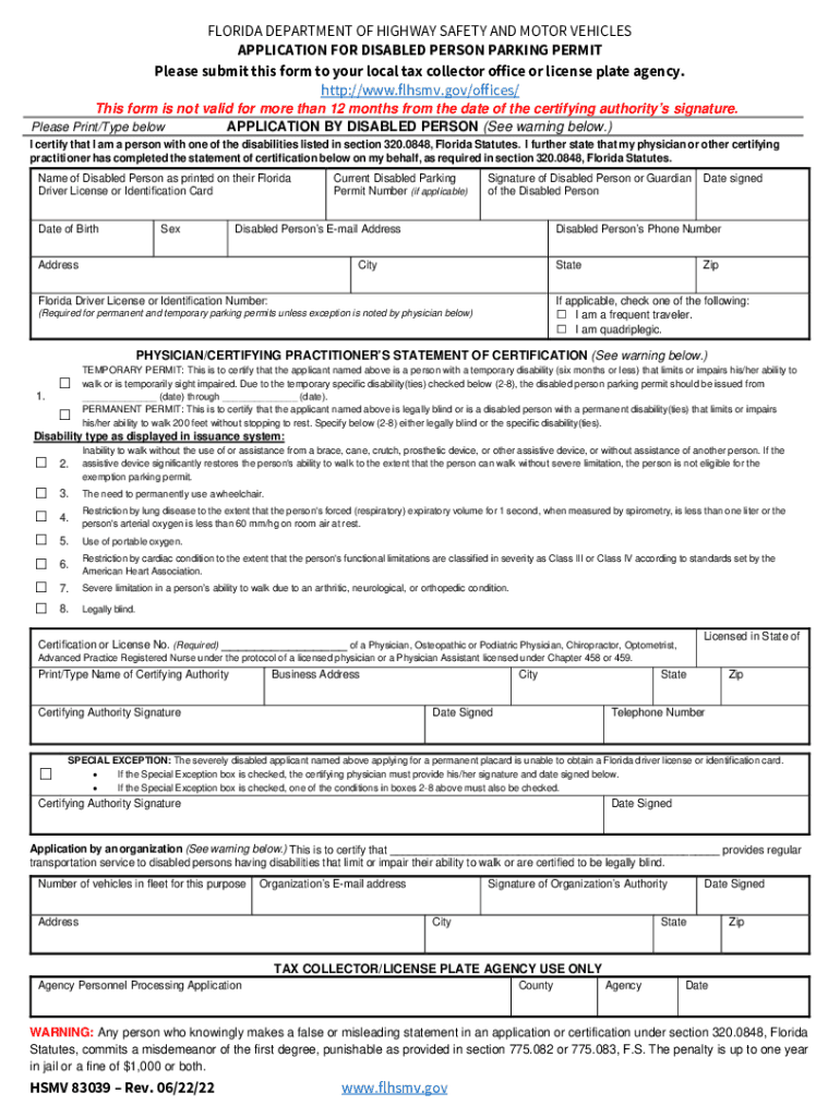 2022 2025 Form FL HSMV 83039 Fill Online Printable Fillable 
