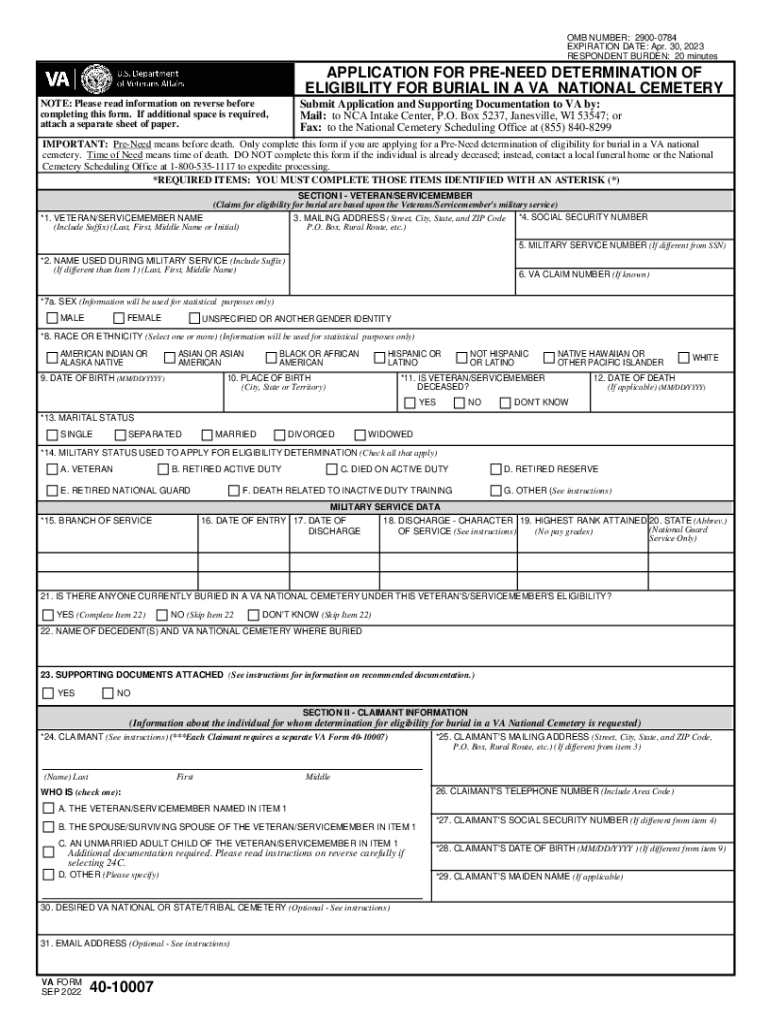 2022 2025 Form VA 40 10007 Fill Online Printable Fillable Blank 