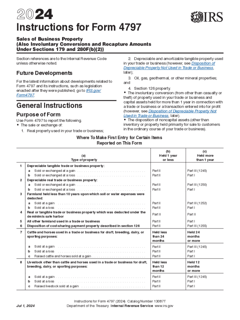 Irs Form 4797 2022