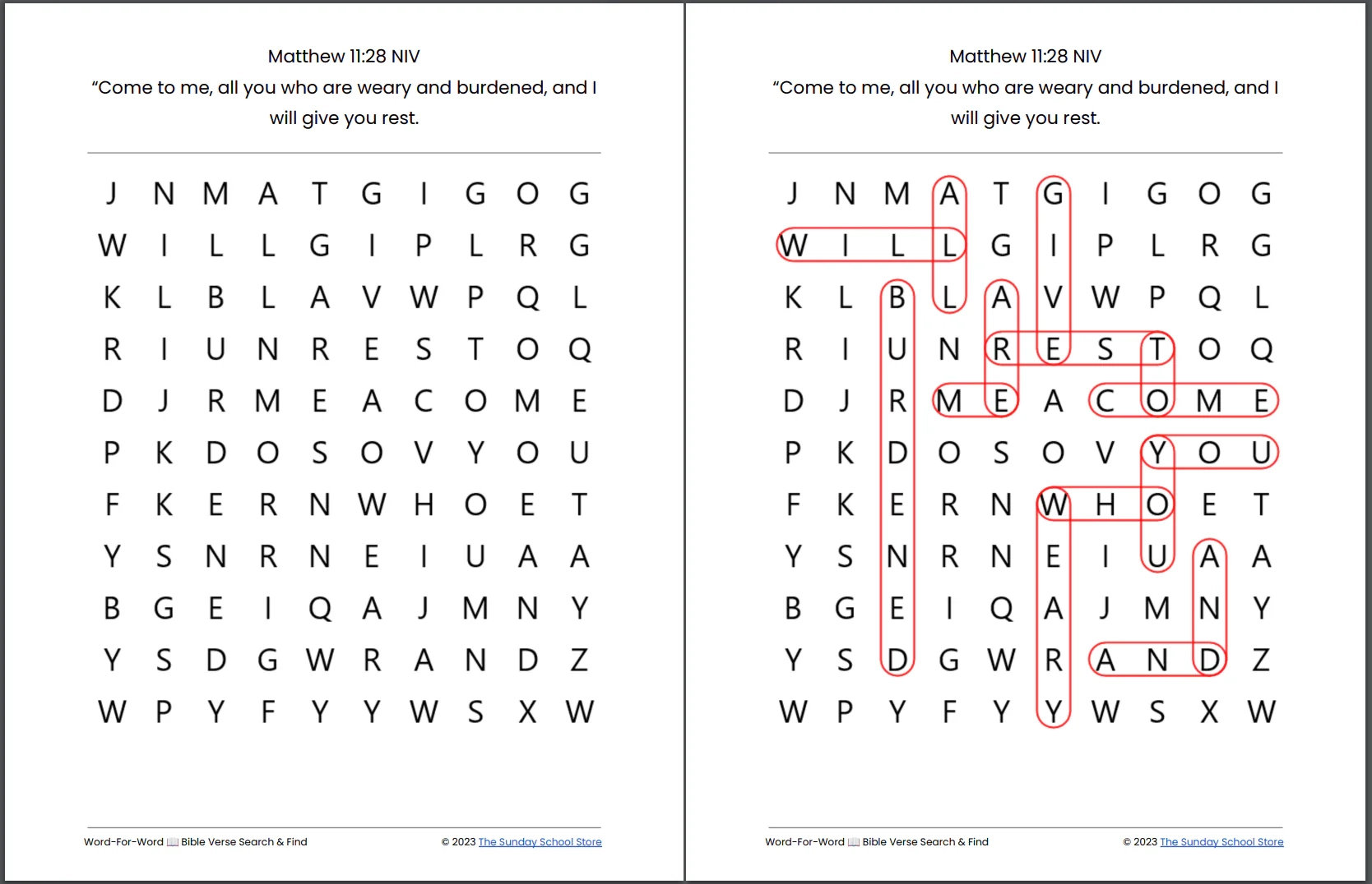 Free Printable Religious Word Puzzles