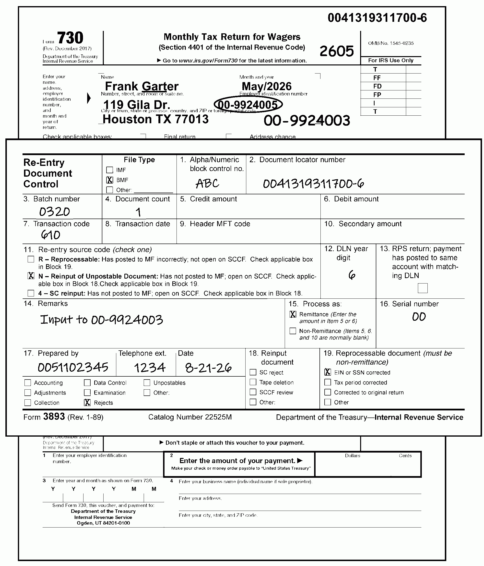 Printable Form 720-Sp Spanish Version