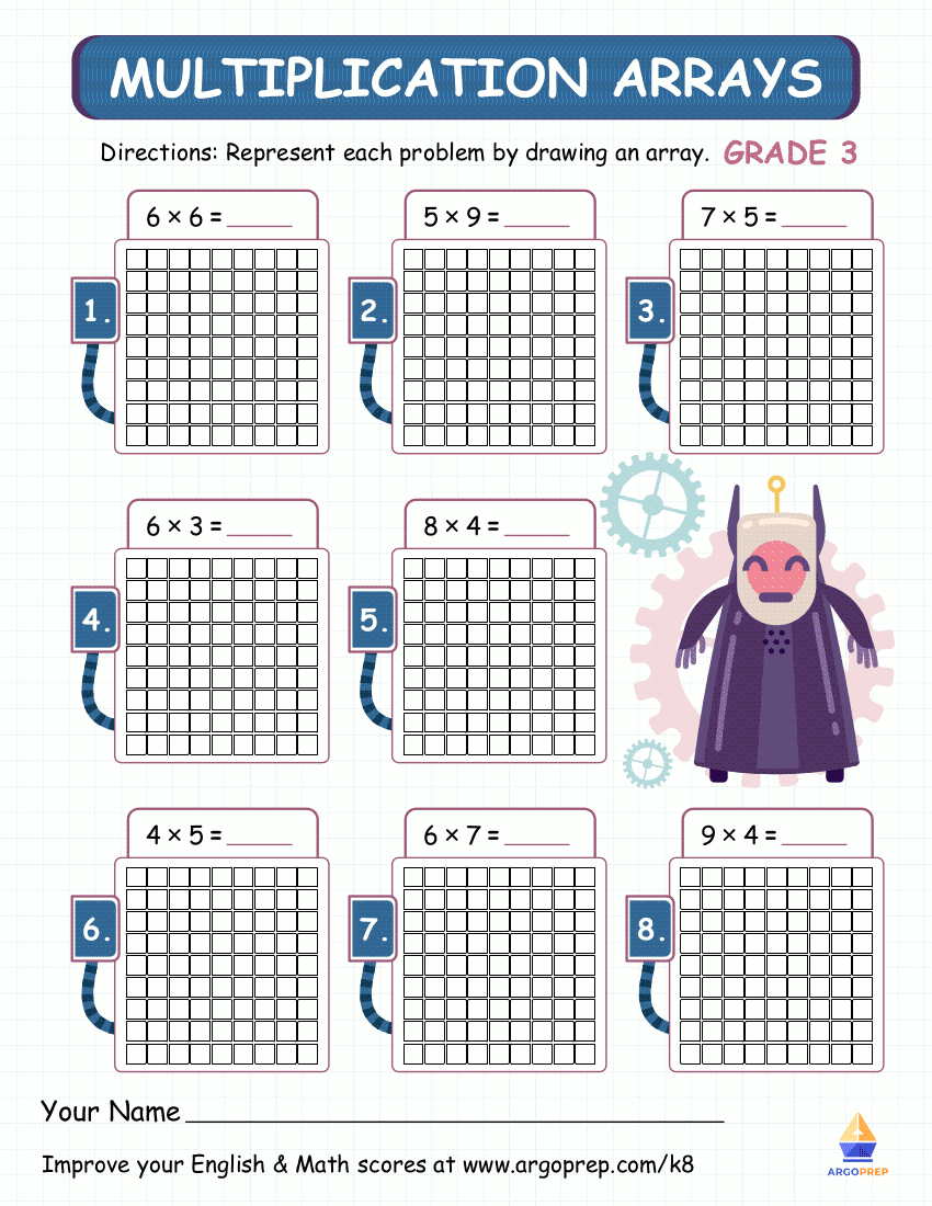 3rd Grade Math Arrays Worksheets For Free ArgoPrep