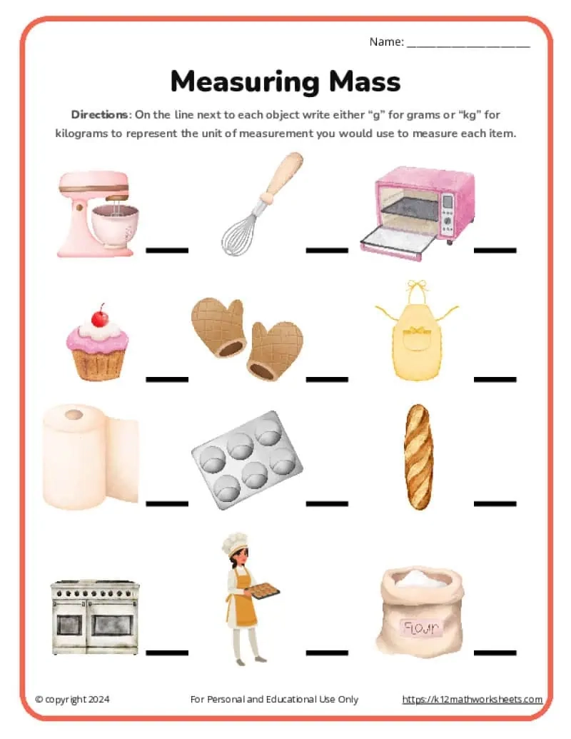 3rd Grade Measurement Worksheets K12 Math Worksheets