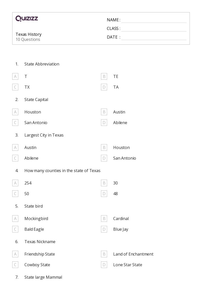 7th Grade Social Studies Worksheets Printable