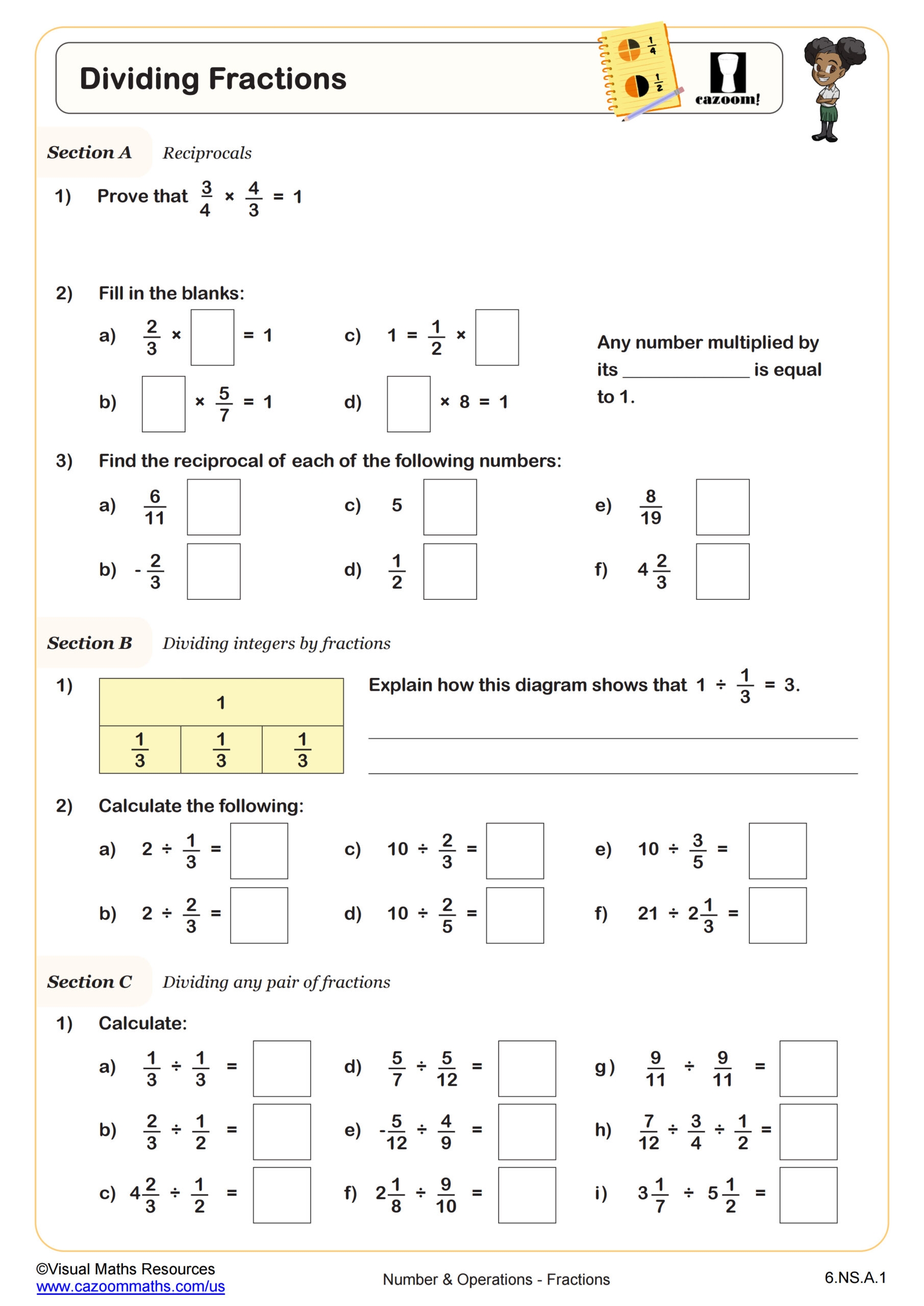 Free Printable 6th Grade Worksheets