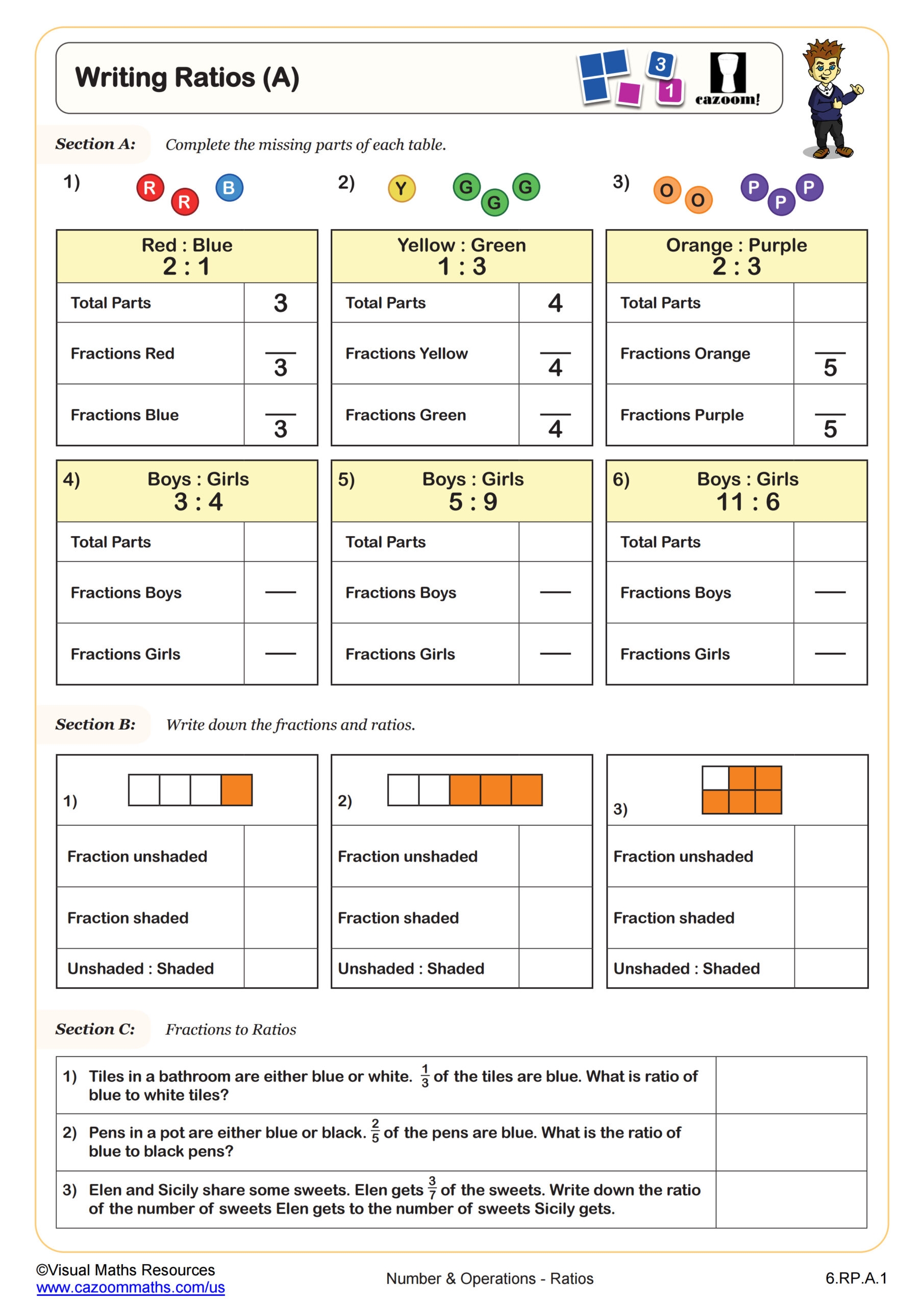 Free Printable Worksheets For Kids 6th Grade